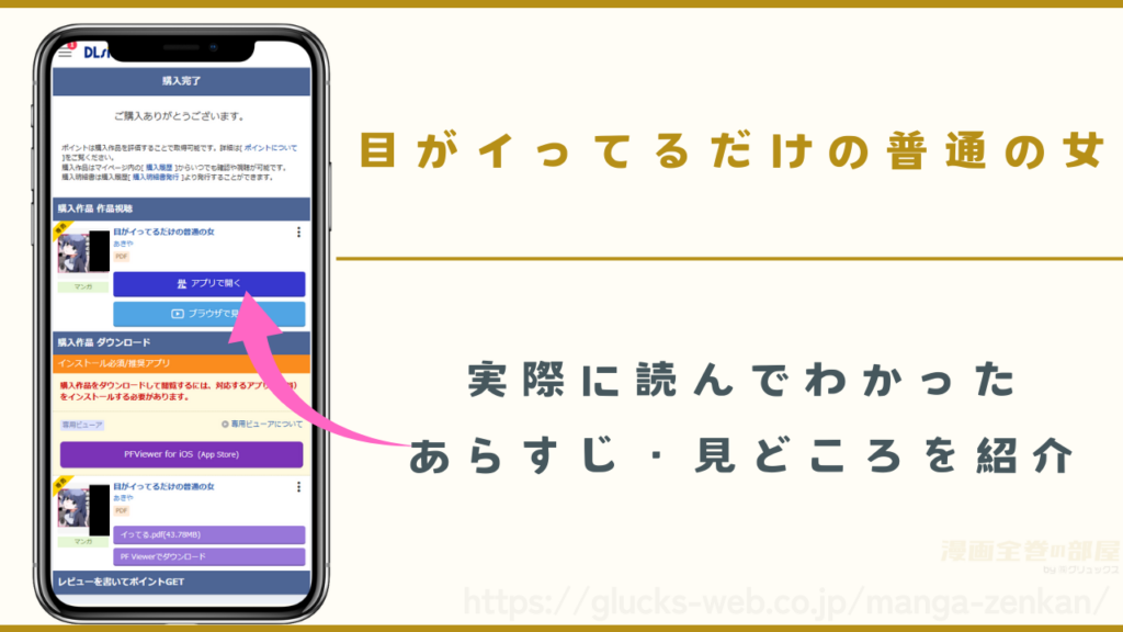漫画『目がイってるだけの普通の女』のあらすじや見どころ