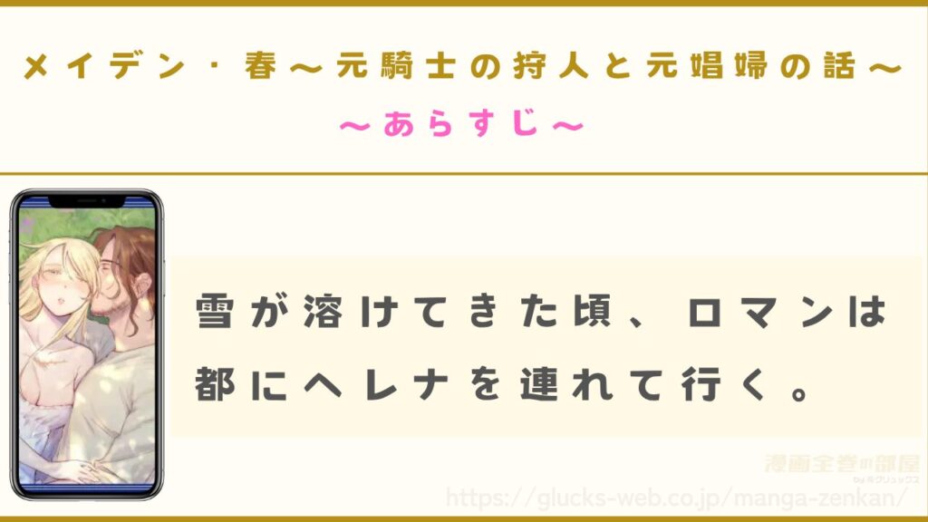 漫画『メイデン・春～元騎士の狩人と元娼婦の話～』のあらすじ