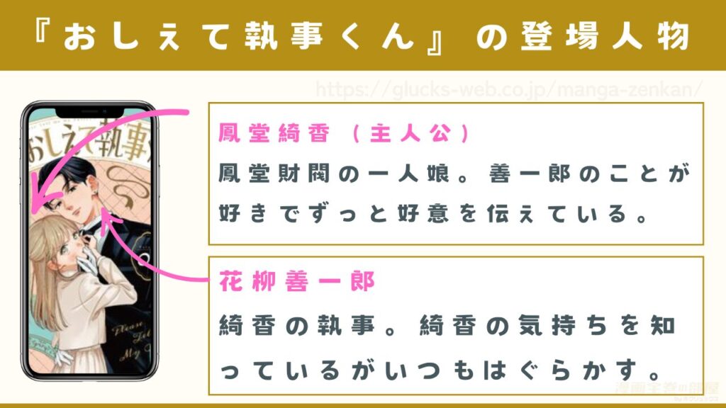 漫画『おしえて執事くん』の登場人物