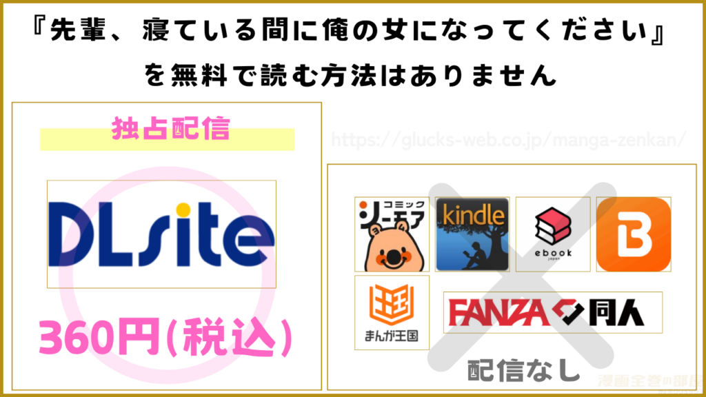 漫画『先輩、寝ている間に俺の女になってください』を無料で読める配信サイトやアプリを調査