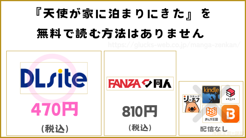 漫画『天使が家に泊まりにきた』を無料で読めるサイトやアプリ