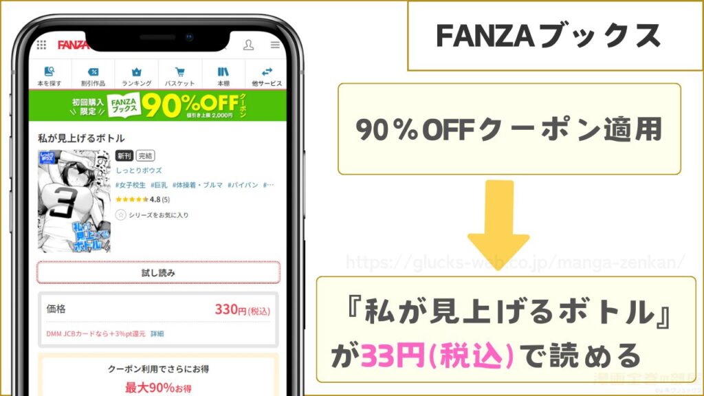FANZAブックスなら『私が見上げるボトル』が33円で読める