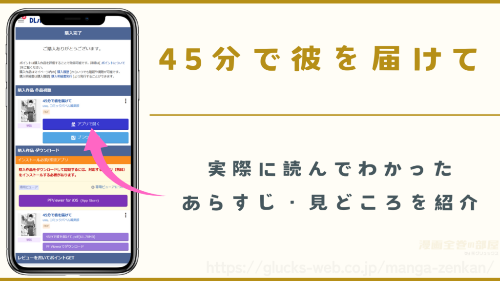 漫画『45分で彼を届けて』のあらすじや見どころ