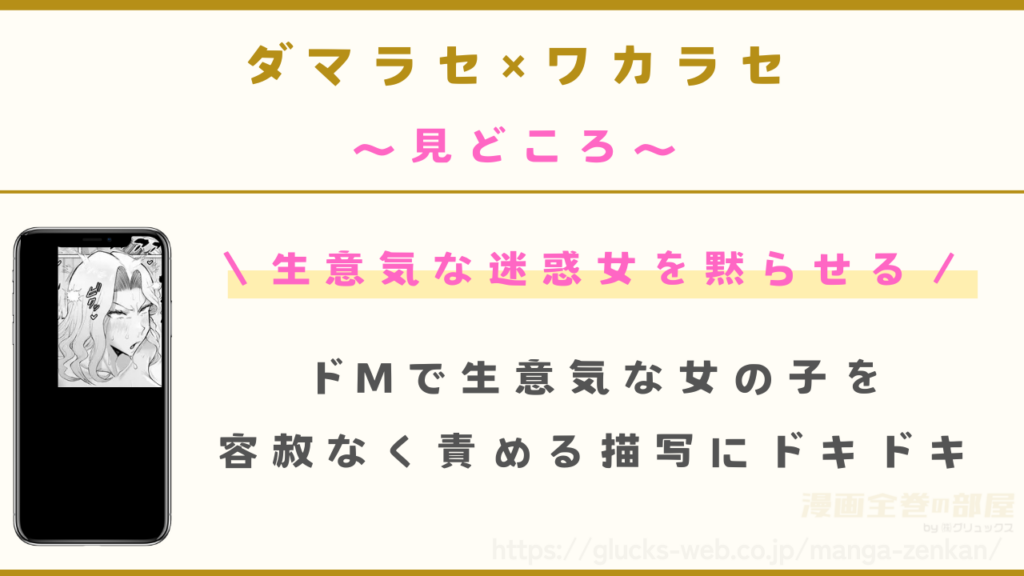 漫画『ダマラセ×ワカラセ』の見どころ