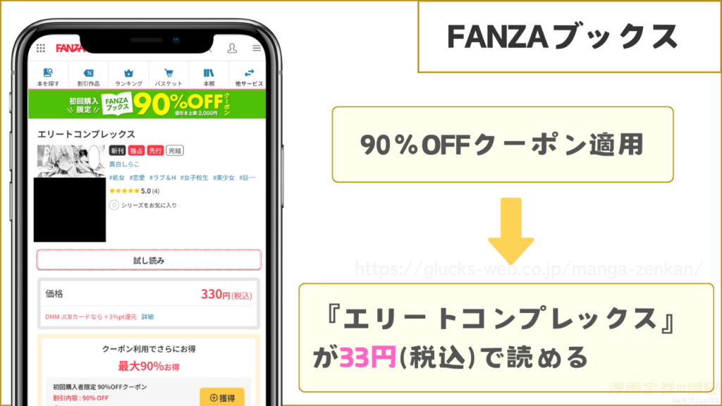 FANZAブックスなら『エリートコンプレックス』が33円で読める