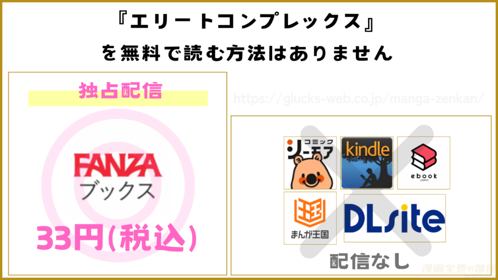 漫画『エリートコンプレックス』を無料で読めるサイトやアプリを調査