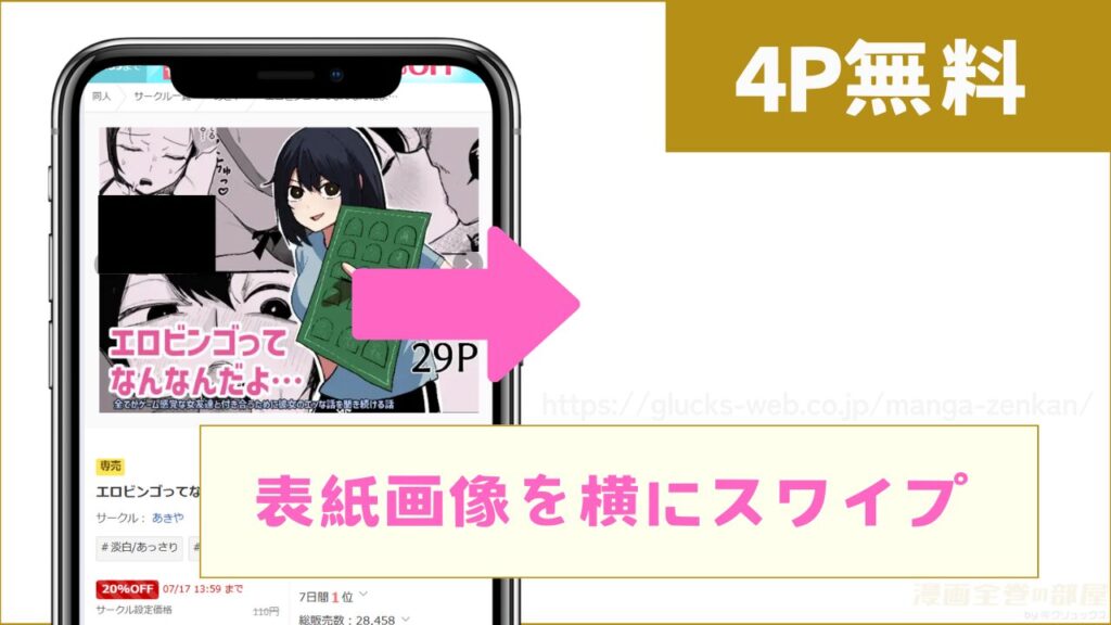 4ページ分を無料で試し読みする方法