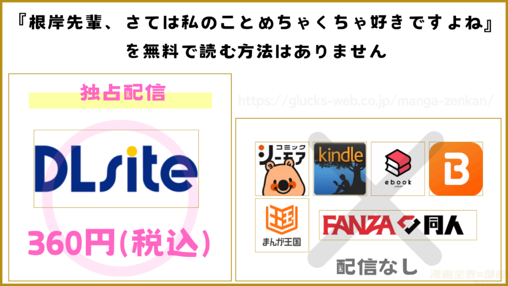 漫画『根岸先輩、さては私のことめちゃくちゃ好きですよね』を無料で読めるサイトやアプリ