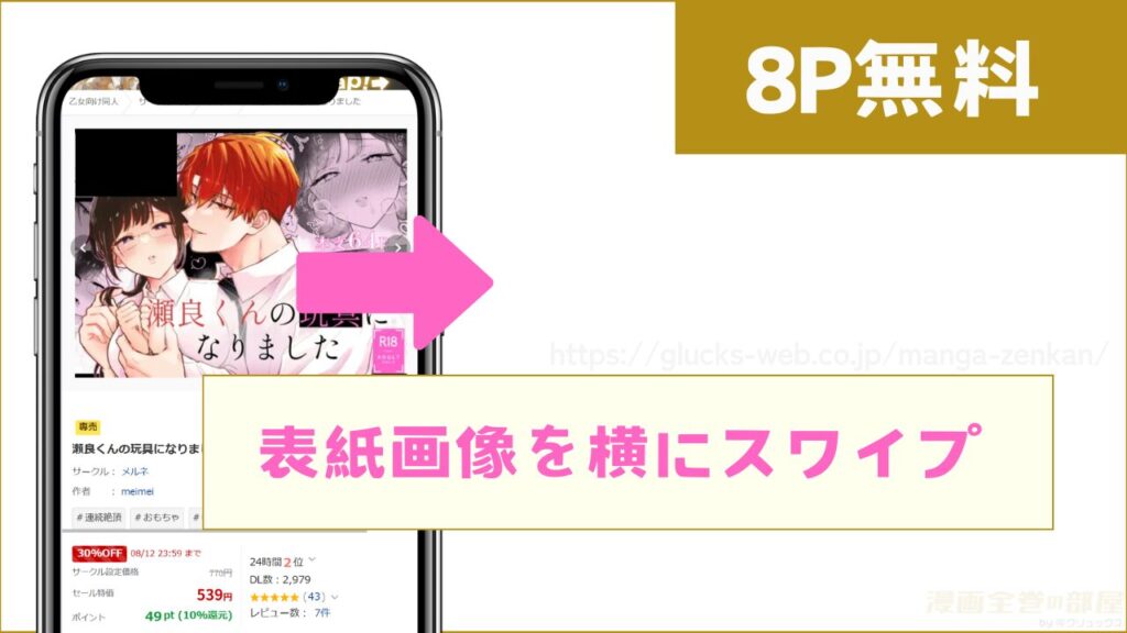 8ページ分を無料で試し読みする方法