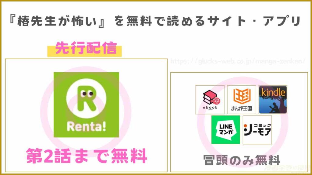 漫画『椿先生が怖い～保育士が見た毒たち～』を無料で読めるサイトやアプリ