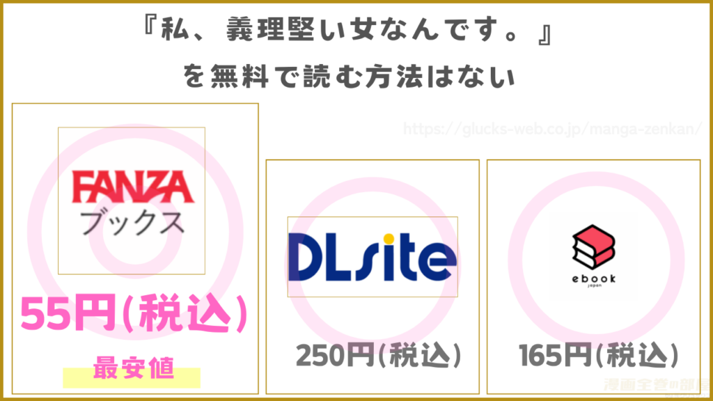 漫画『私、義理堅い女なんです。』を無料で読めるサイトやアプリを調査