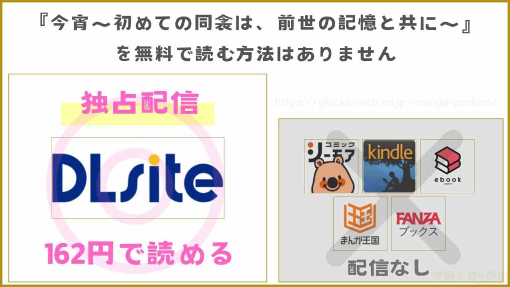 漫画『今宵~初めての同衾は、前世の記憶と共に~』を無料で読めるサイトやアプリを調査
