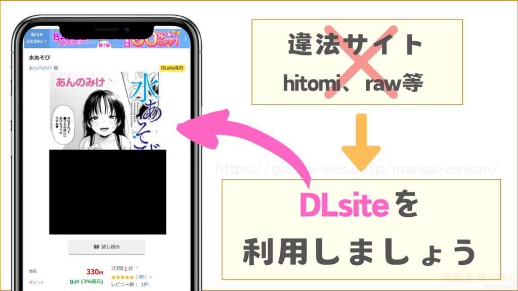 『水あそび』をhitomiやrawで読むことはできない
