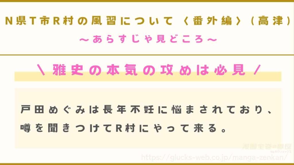 漫画『N県T市R村の風習について〈番外編〉（高津）』のあらすじや見どころ