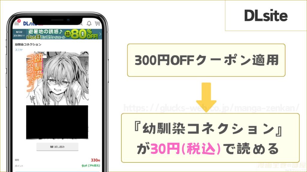 DLsiteなら『幼馴染コネクション』が最安の30円で読める