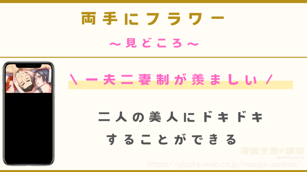 見どころ｜美人の女性2人と愛し合うシーンにドキドキできる