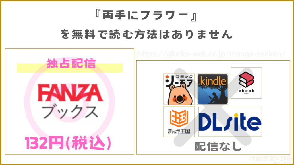 漫画『両手にフラワー』を無料で読めるサイトやアプリを調査