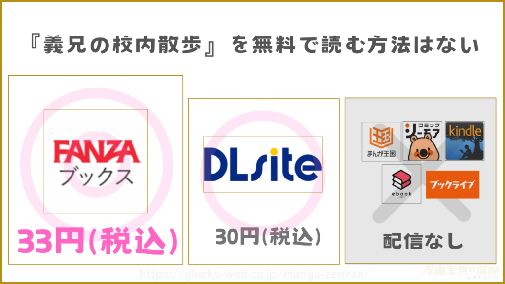 漫画『義兄の校内散歩』を無料で読めるサイトやアプリを調査