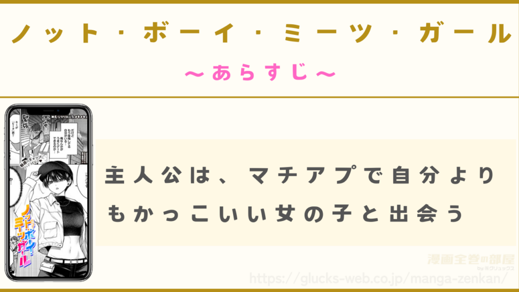 あらすじ｜主人公はアプリで自分よりもかっこいい女の子とマッチングする