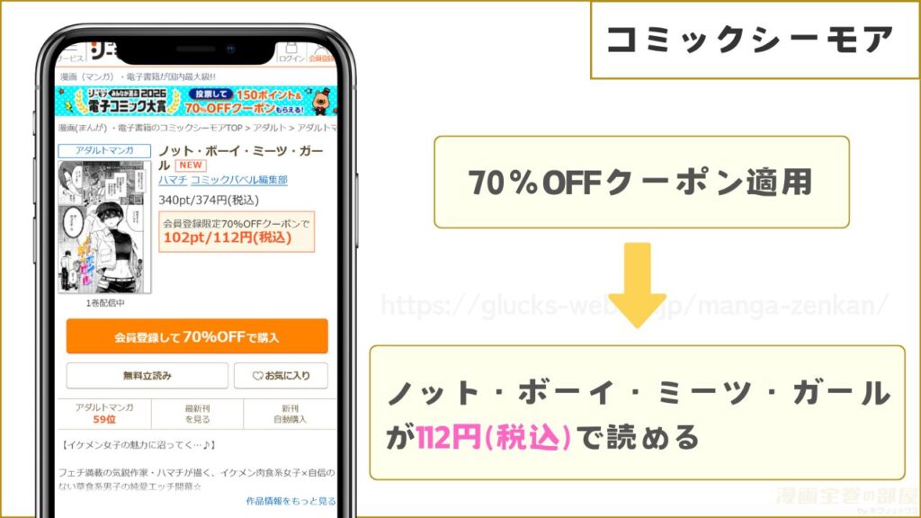 コミックシーモアなら『ノット・ボーイ・ミーツ・ガール』が112円で読める