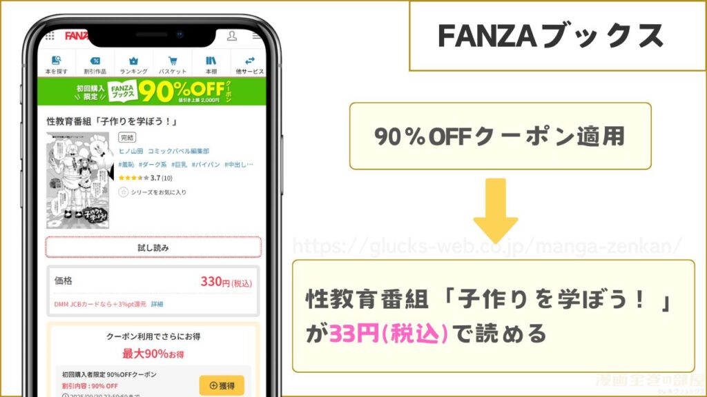 FANZAブックスなら『性教育番組「子作りを学ぼう！」』が33円で読める