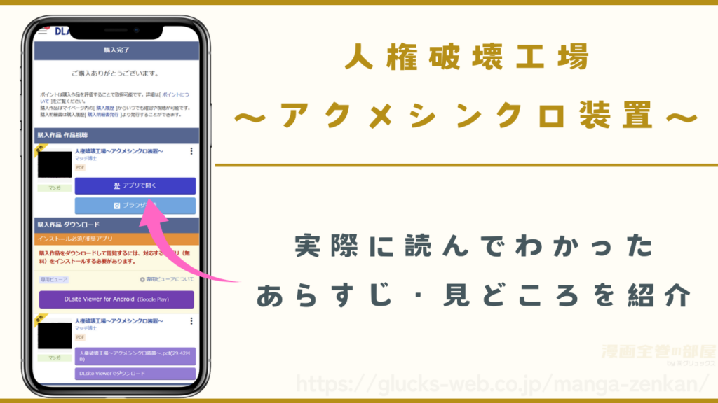 『人権破壊工場～アクメシンクロ装置～』を実際に読んでわかったあらすじや見どころ