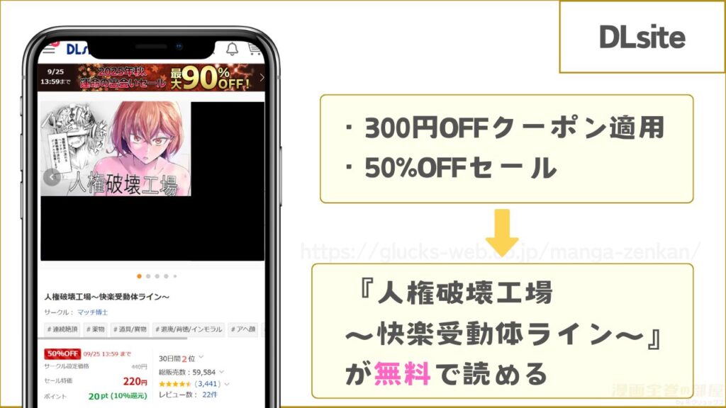 DLsiteなら『人権破壊工場~快楽受動体ライン~』が無料で読める