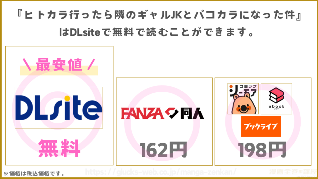 漫画『ヒトカラ行ったら隣のギャルJKとパコカラになった件』を無料で読めるサイトやアプリ