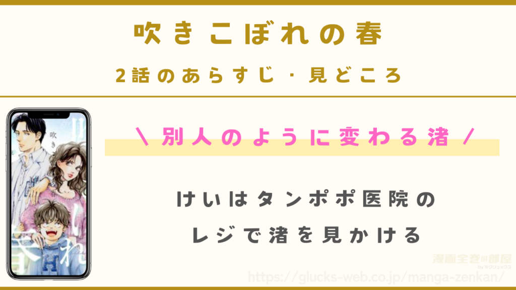 『吹きこぼれの春』2話のあらすじ・見どころ