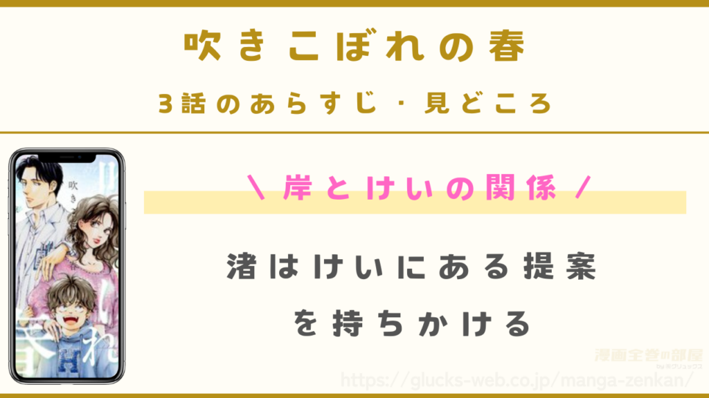 『吹きこぼれの春』3話のあらすじ・見どころ