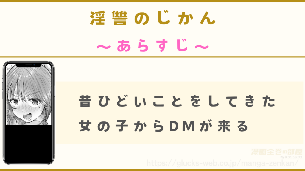 あらすじ｜主人公のもとに過去にひどいことをしてきた女の子からDMが来る
