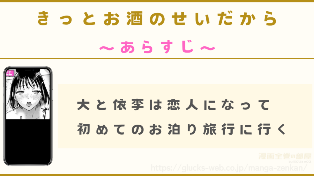 あらすじ|大と依李は初めて泊まりで旅行に行く