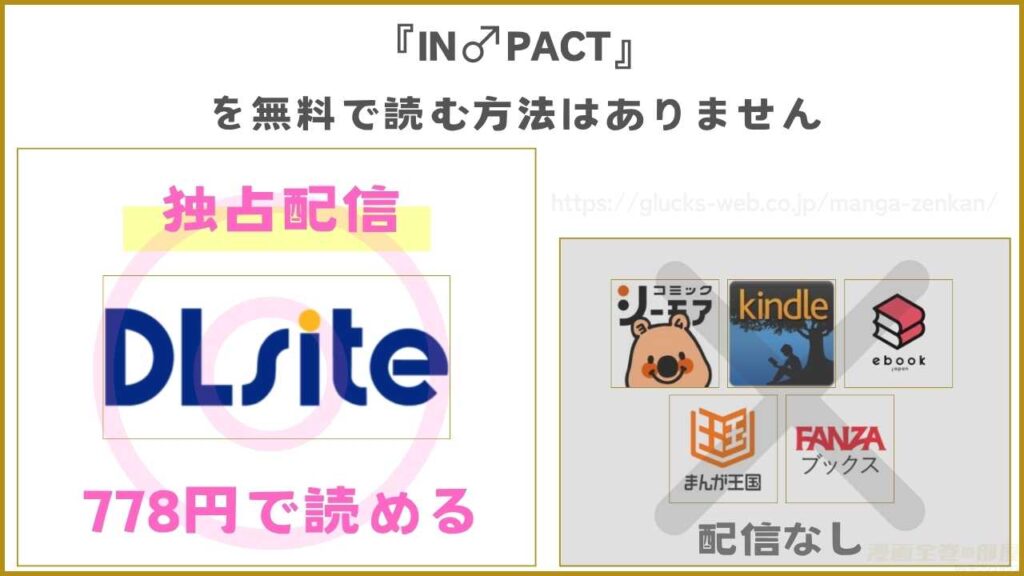 漫画『IN♂PACT。』は無料では読めないがお得に読める