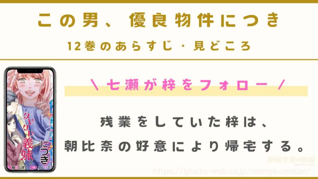『この男、優良物件につき』12巻のあらすじ・見どころ