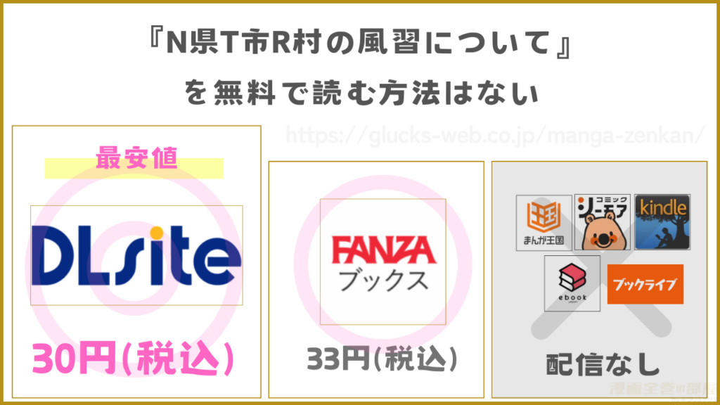 漫画『N県T市R村の風習について』を無料で読めるサイトやアプリ