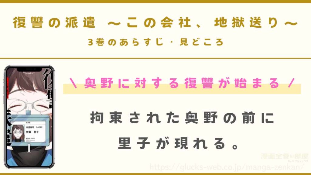『復讐の派遣 ～この会社、地獄送り～』3巻のあらすじ・見どころ