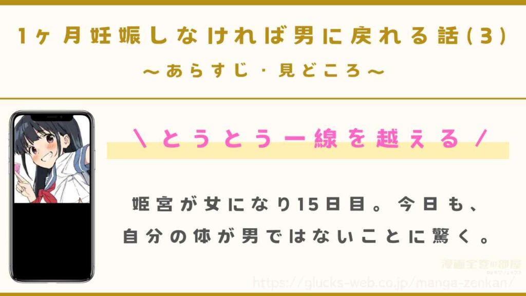 『1ヶ月妊娠しなければ男に戻れる話(3)』のあらすじ・見どころ