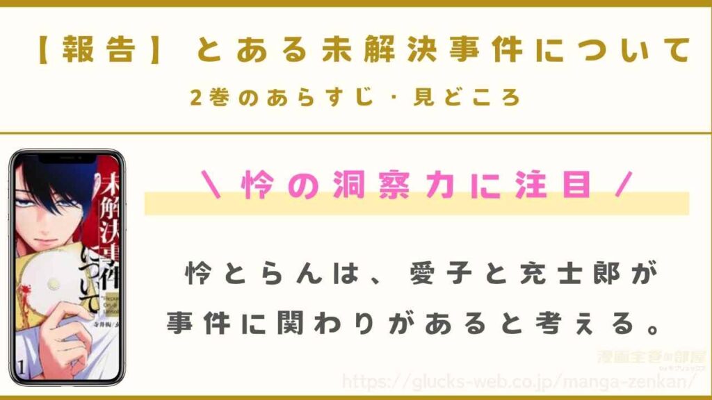 『【報告】とある未解決事件について』2巻のあらすじ・見どころ