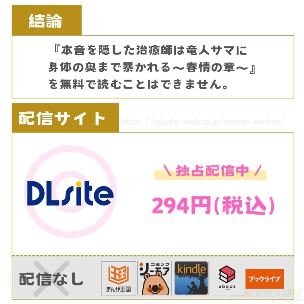 本音を隠した治療師は竜人サマに身体の奥まで暴かれる〜春情の章〜