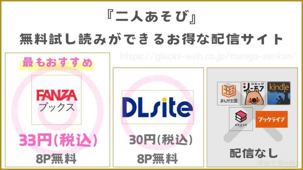 『二人あそび』の無料試し読みができるお得な配信サイトを紹介