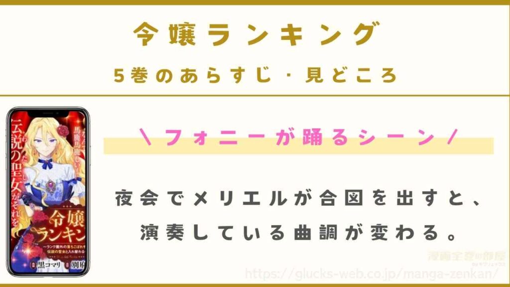 『令嬢ランキング~ランク圏外の落ちこぼれ令嬢、伝説の聖女と入れ替わる~』5巻のあらすじ・見どころ