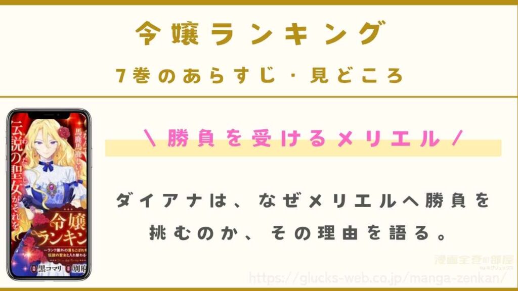 7巻のあらすじ・見どころ:勝負を受けるメリエル