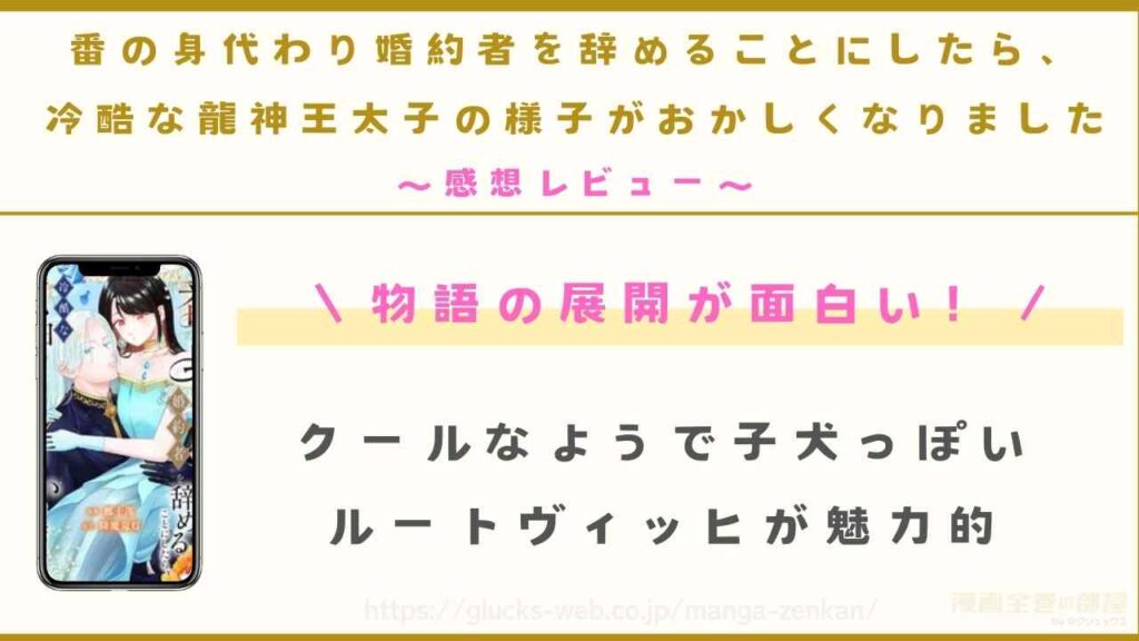 漫画『番の身代わり婚約者を辞めることにしたら、冷酷な龍神王太子の様子がおかしくなりました』の感想レビュー