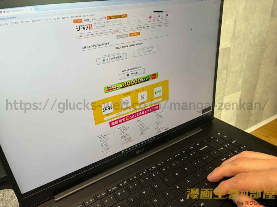 作品を公式サービスで購入