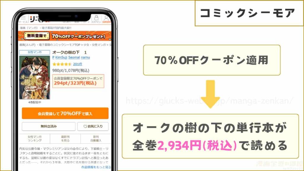 コミックシーモア｜オークの樹の下の単行本が全巻2,934円で読める