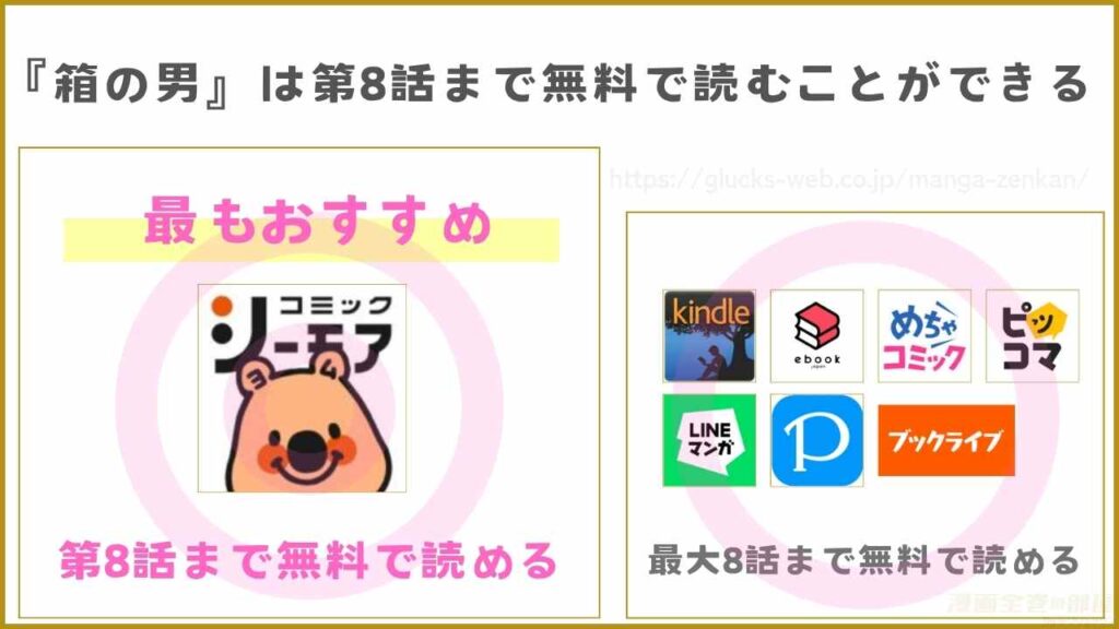 漫画『箱の男』が無料で読めるか調査