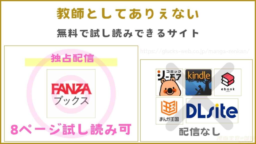 『教師としてありえない』が無料で試し読みできるサイト