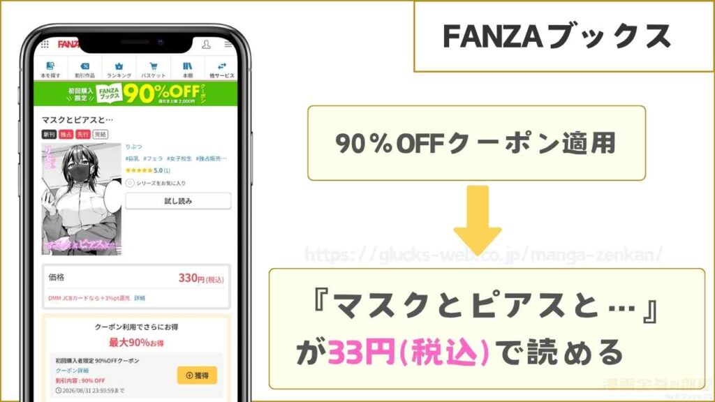 FANZAブックスなら33円で読める