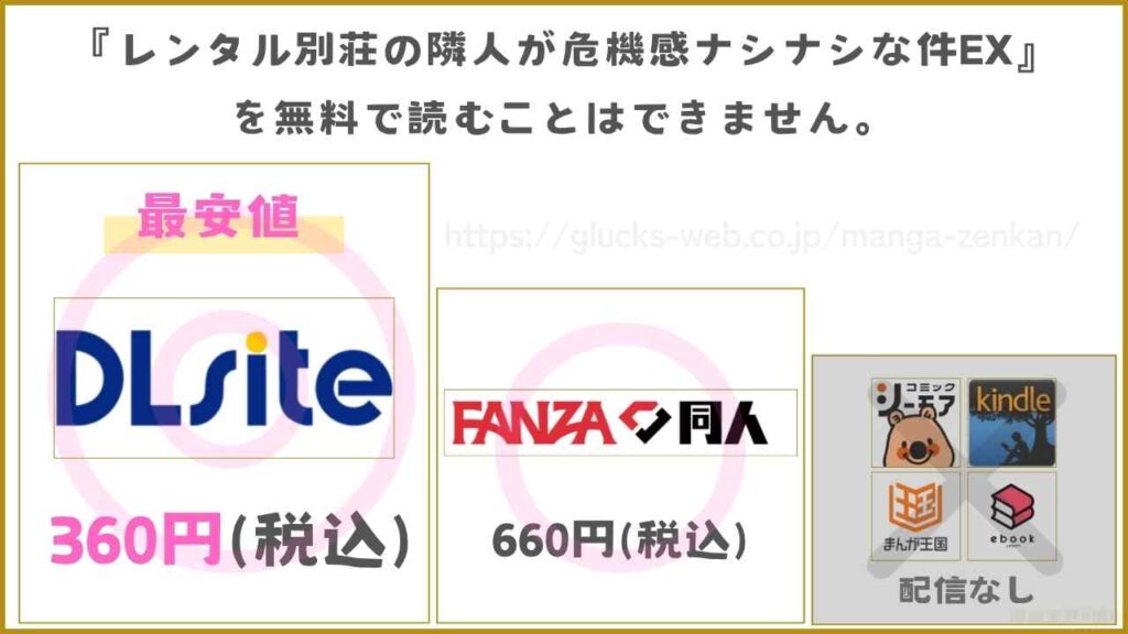『レンタル別荘の隣人が危機感ナシナシな件EX』が無料で読めるか調査