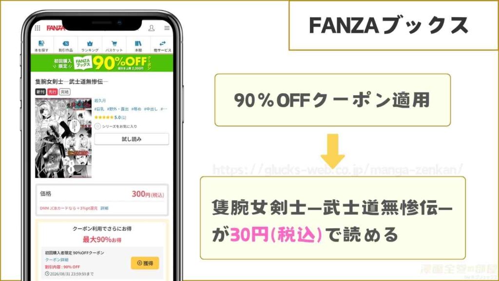 FANZAブックスなら30円で読める